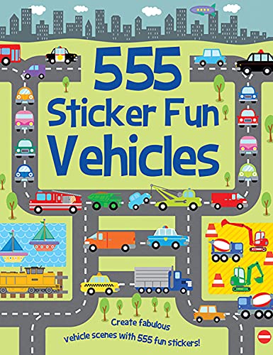555 Sticker Fun Vehicles: Activity Book by Susan Mayes