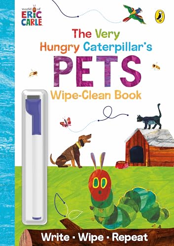 Puffin The Very Hungry Caterpillars Pets Wipe-Clean Board Book.