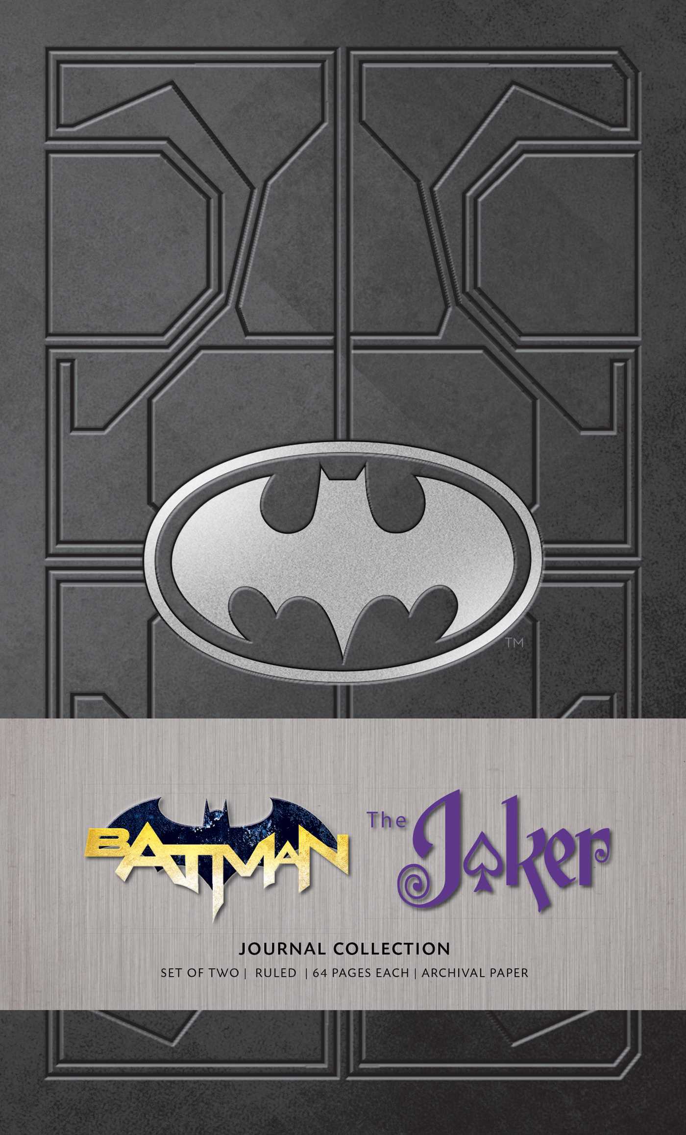DC Comics: Character Journal Collection (Set of 2): Batman and Joker