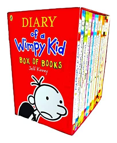 Diary of a Wimpy Kid Box Set (RED) 12 BOOKS