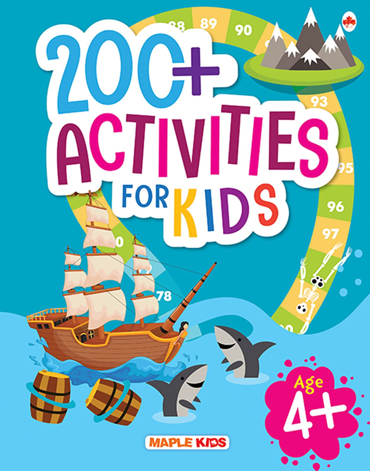 Brain Activity Book for Kids - 200+ Activities for Age 4+ by Maple Press In House