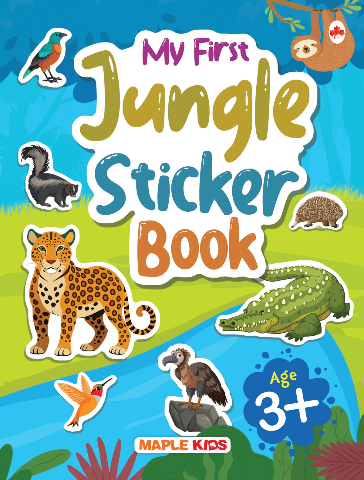 My First Jungle Sticker Book-Age 3+ by Maple Press