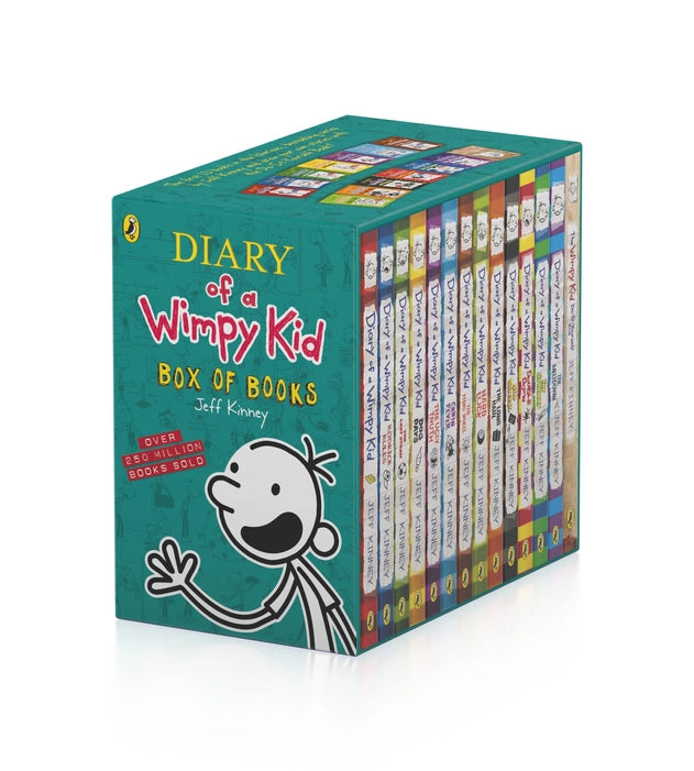 Diary of a Wimpy Kid Box Set (GREEN ) 14 BOOKS