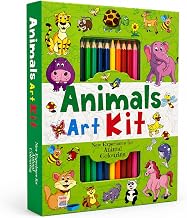 Animals Art Kit : New Experience For Animals Colouring by Hello Friend Books