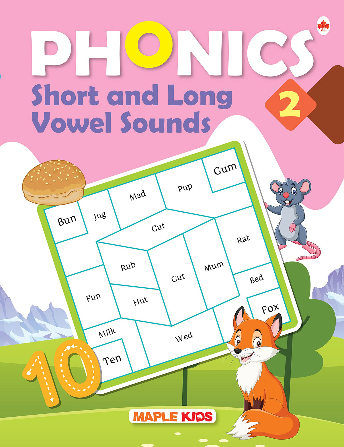 Phonics - Short and Long Vowel Sounds (Book - 2) by Maple Press