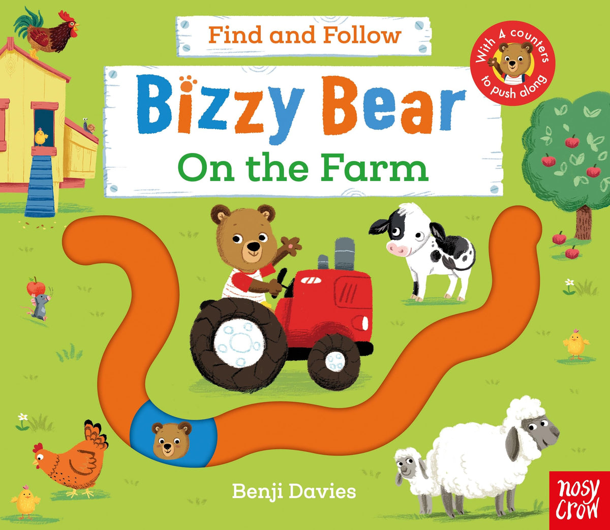 Bizzy Bear: Find and Follow on the Farm by Benji Davis