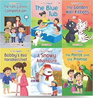Story Books for Kids - Third Reader (Illustrated) (Set of 6 Books) - The Parrot and the Promise, The by Maple Press