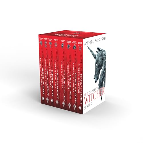 The Witcher Boxed Set: The Last Wish, Sword of Destiny, Blood of Elves, Time of Contempt, Baptism of Fire, The Tower of The Swallow, The Lady of the Lake, Season of Storms