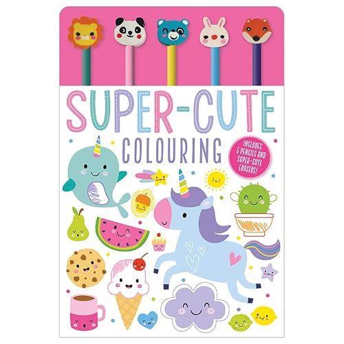 ERASER PEN TOPPERS SUPER-CUTE COLOURING