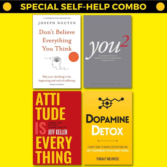 (COMBO SET) Don't Believe Everything You Think + You2 + Attitude is Everything+ Dopamine Detox
