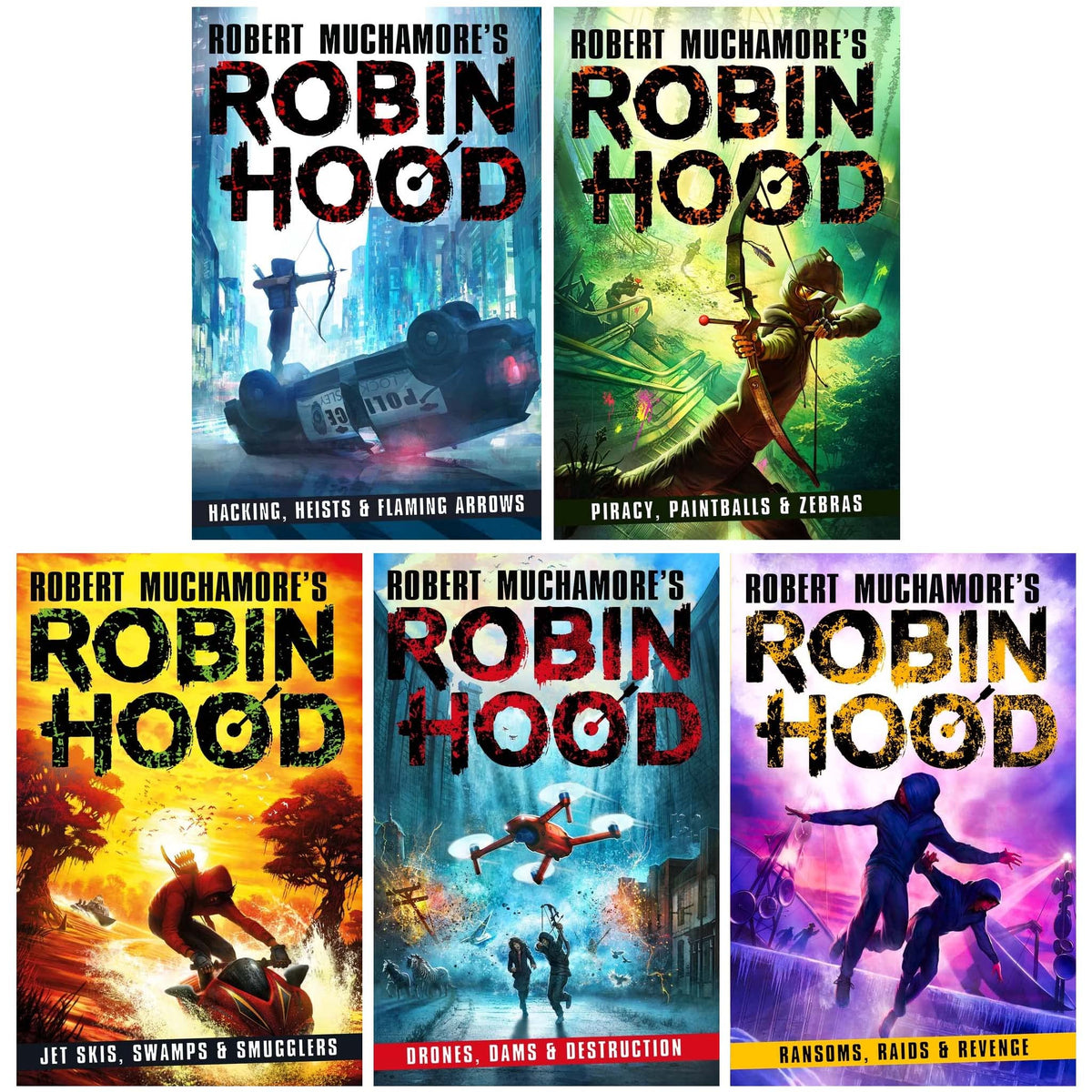 Robin Hood Series by Robert Muchamore 5 Books Collection Set by Muchamore Robert