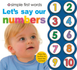 Simple First Words Let's Say Our Numbers