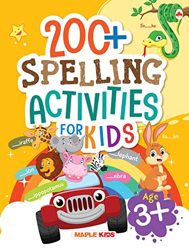 Brain Activity Book for Kids - 200+ Spelling Activities for Age 3+ by Maple Press