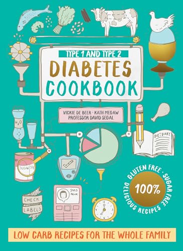 Type 1 and Type 2 Diabetes Cookbook: The revised and updated handbook with low carb, healthy recipes to control blood sugar levels for all the family