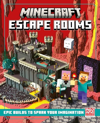 Minecraft Escape Rooms: Official illustrated creative guide with 13 big Minecraft escape room builds to create – new for Christmas 2025 and the perfect gift for kids, teens and adult gamers!