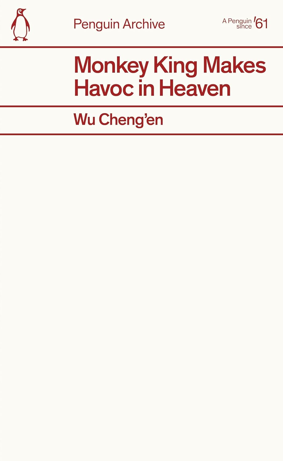 Monkey King Makes Havoc in Heaven by Wu Cheng�en