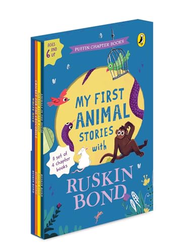 My First Animal Stories: Ruskin Bond Boxset (Set of 4) | Fun, Adventurous Animal-themed Humorous Tales | Perfect for Bedtime Reading and Classroom Storytelling | Ages 7+