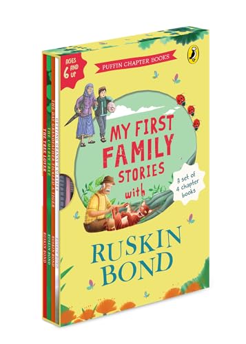 My First Family Stories: Ruskin Bond Boxset (Set of 4) | Illustrated Family Stories with Nature, Relationships, and Life Lessons | Perfect for Bedtime Reading and Gifting