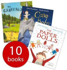 Julia Donaldson X 10 Book Set Collection Pack Includes Room On The Broom