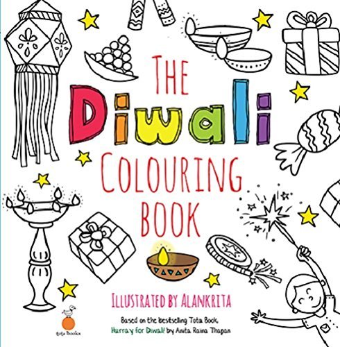The Diwali Colouring Book (Book + Colour Pencil) [Paperback] by Anita Raina Thapan