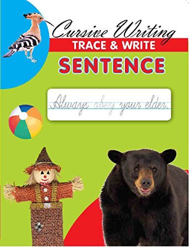 Cursive Writing Trace Write Sentence by Maple Press