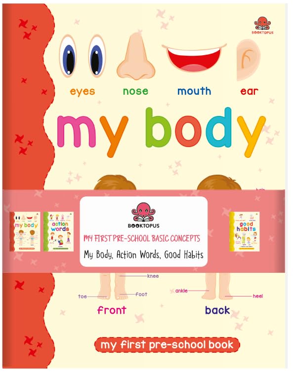 My First Pre-School Library Pack 2 (My body, Action Words, Good habits) by Booktopus