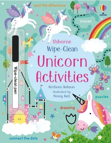 Wipe-Clean Unicorn Activities by Usborne