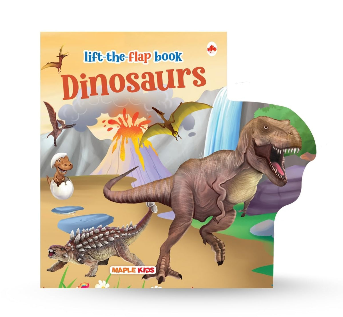 Lift the flap book-Dinosaurs by Maple Press