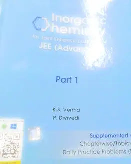 Inorganic Chemistry for Joint Entrance Examination Jee Advanced Part 1 by P Dwivedik S Verma
