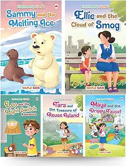 Story Books for Kids - Environment Stories (Set of 5 Books) - Age 3+ by Maple Press