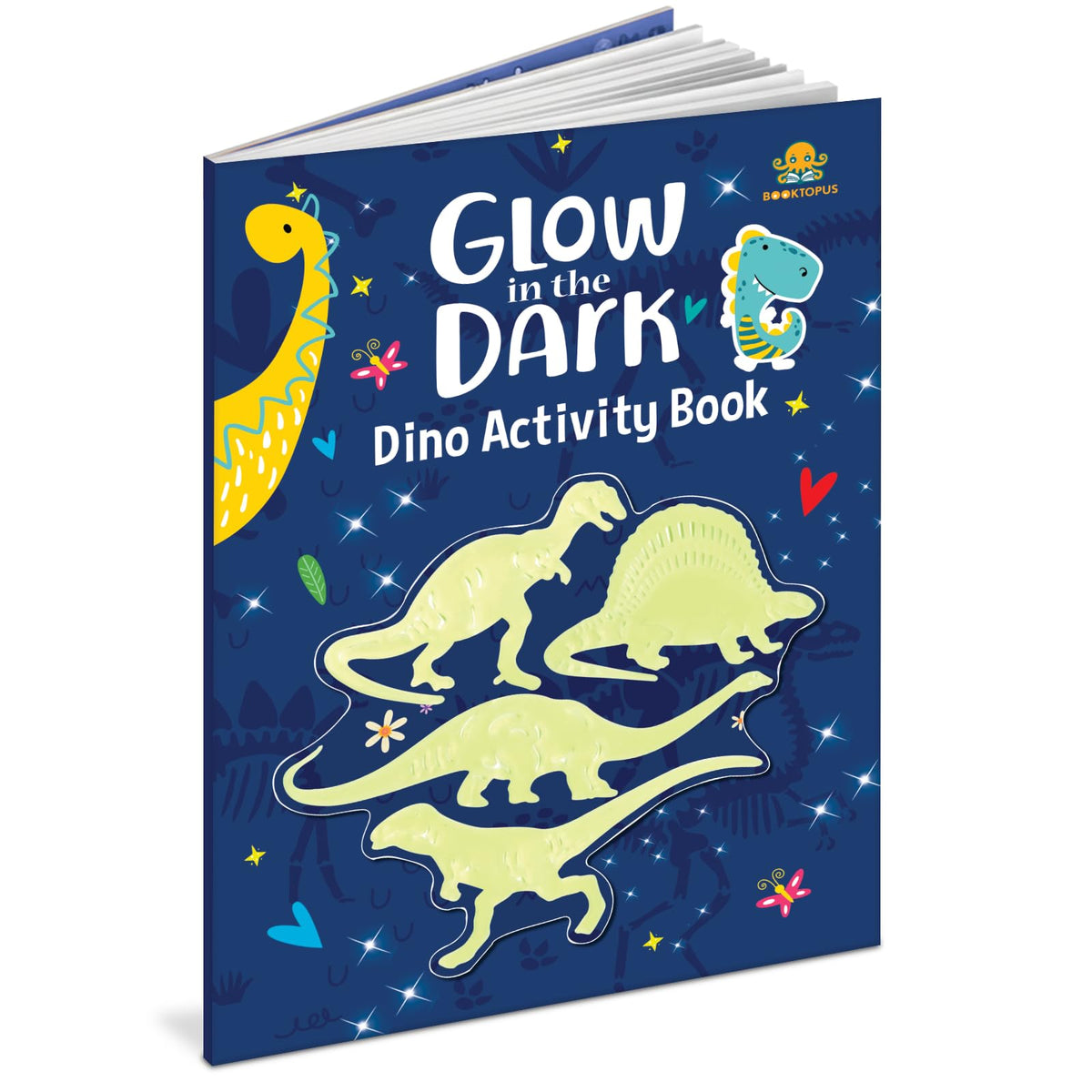 Glow in the Dark Sticker Activity Book: Dinosaur by Booktopus