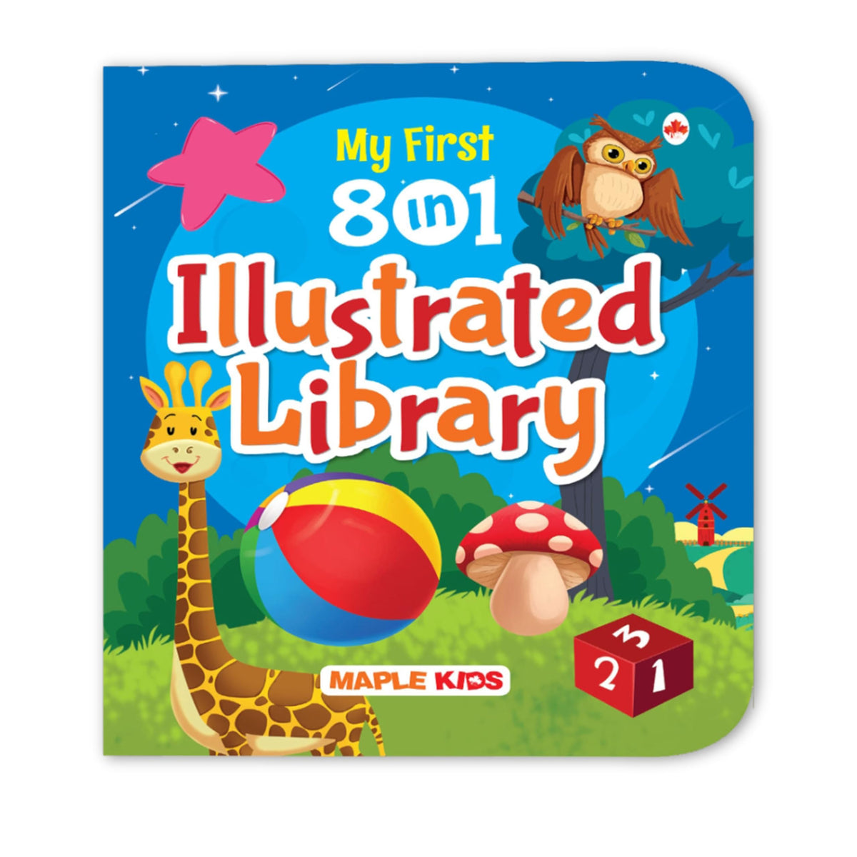 My First 8 in 1 Illustrated Library Board Book by Maple Press