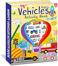 Mighty Vehcile  Acitvity  book with 3D Embossed Stickers