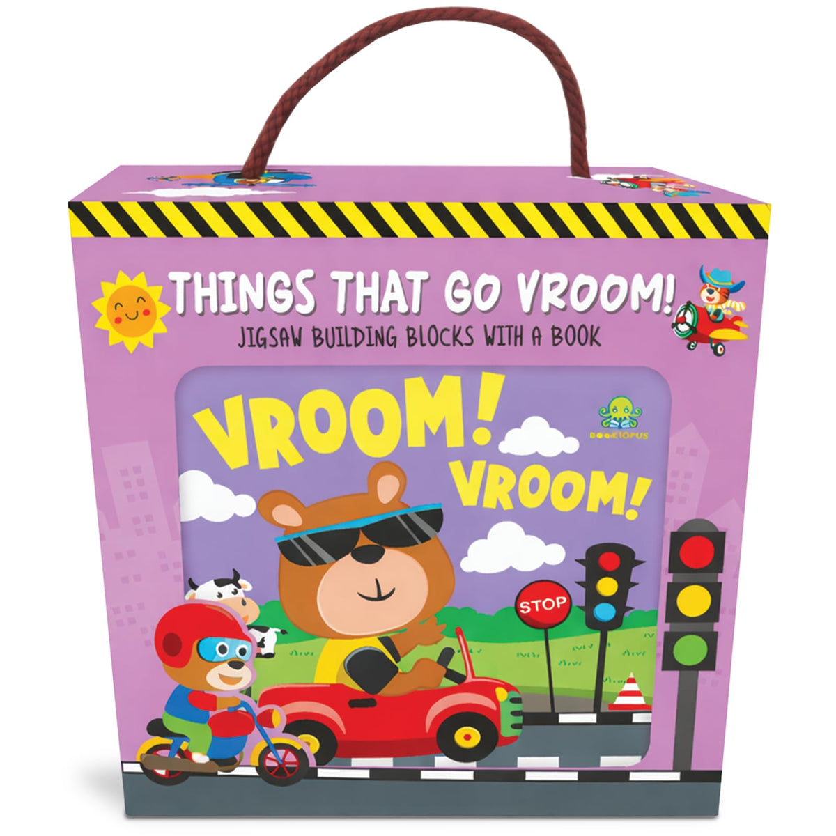 Things That Go Vroom! Cube Board Box by Booktopus