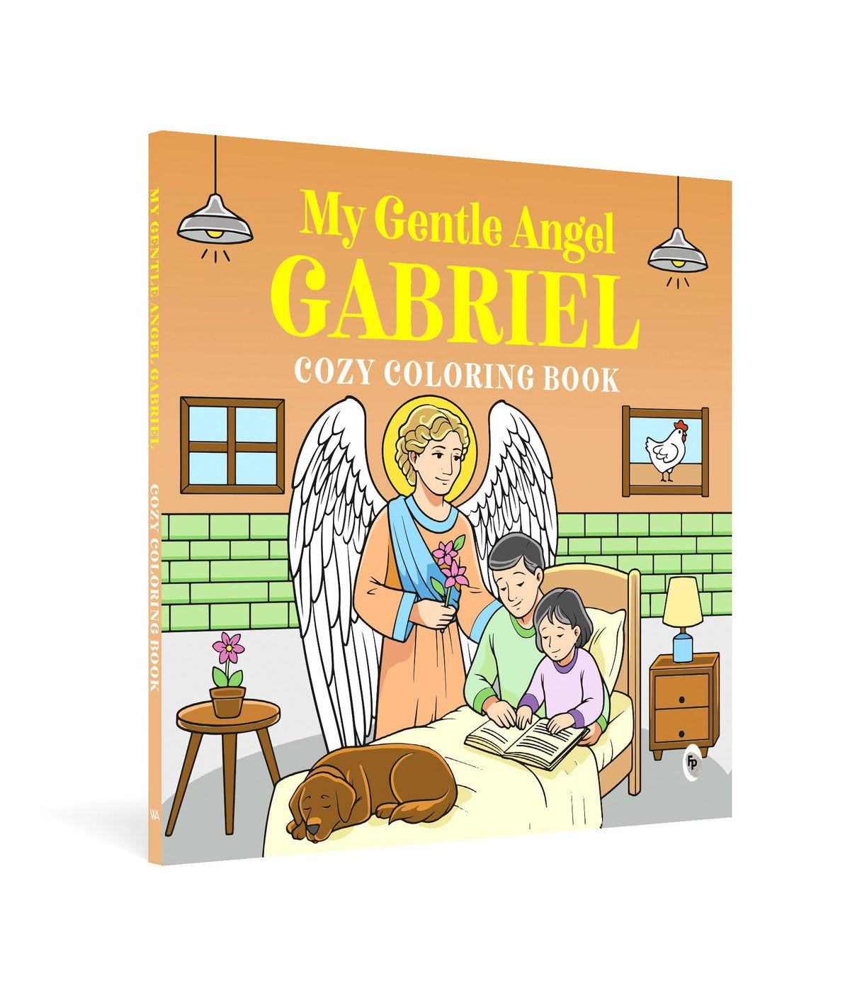 My Gentle Angel Gabriel: Cozy Coloring Book by White Arrow