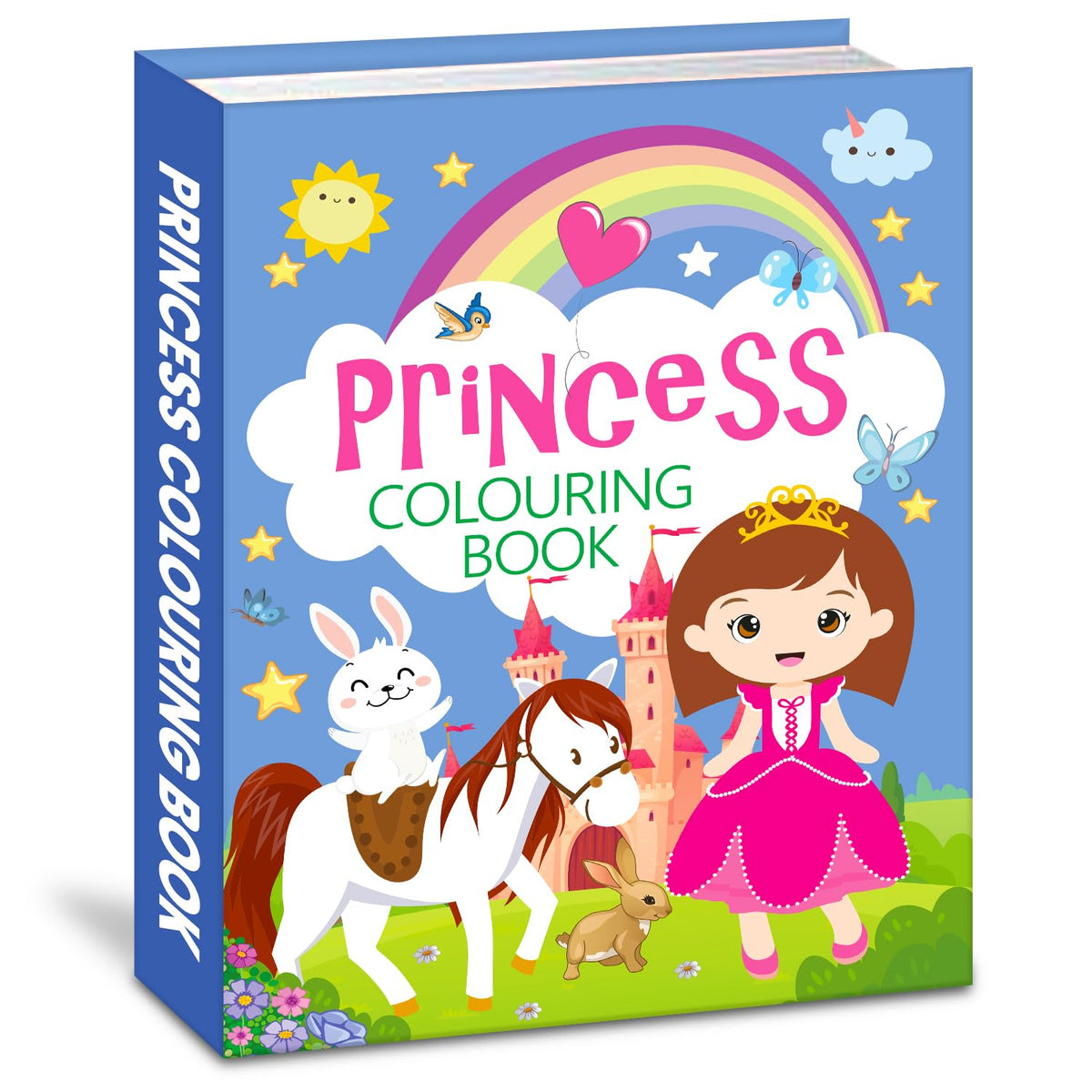 Princess Colouring Book (Blue)