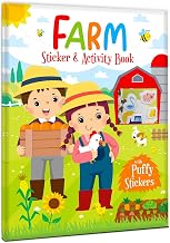 Farm Sticker & Activity Book - Puffy Stickers