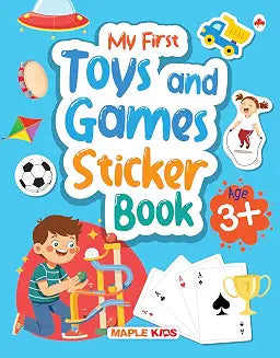 My First Toys and Games Sticker Book - Age 3+ by Maple Press