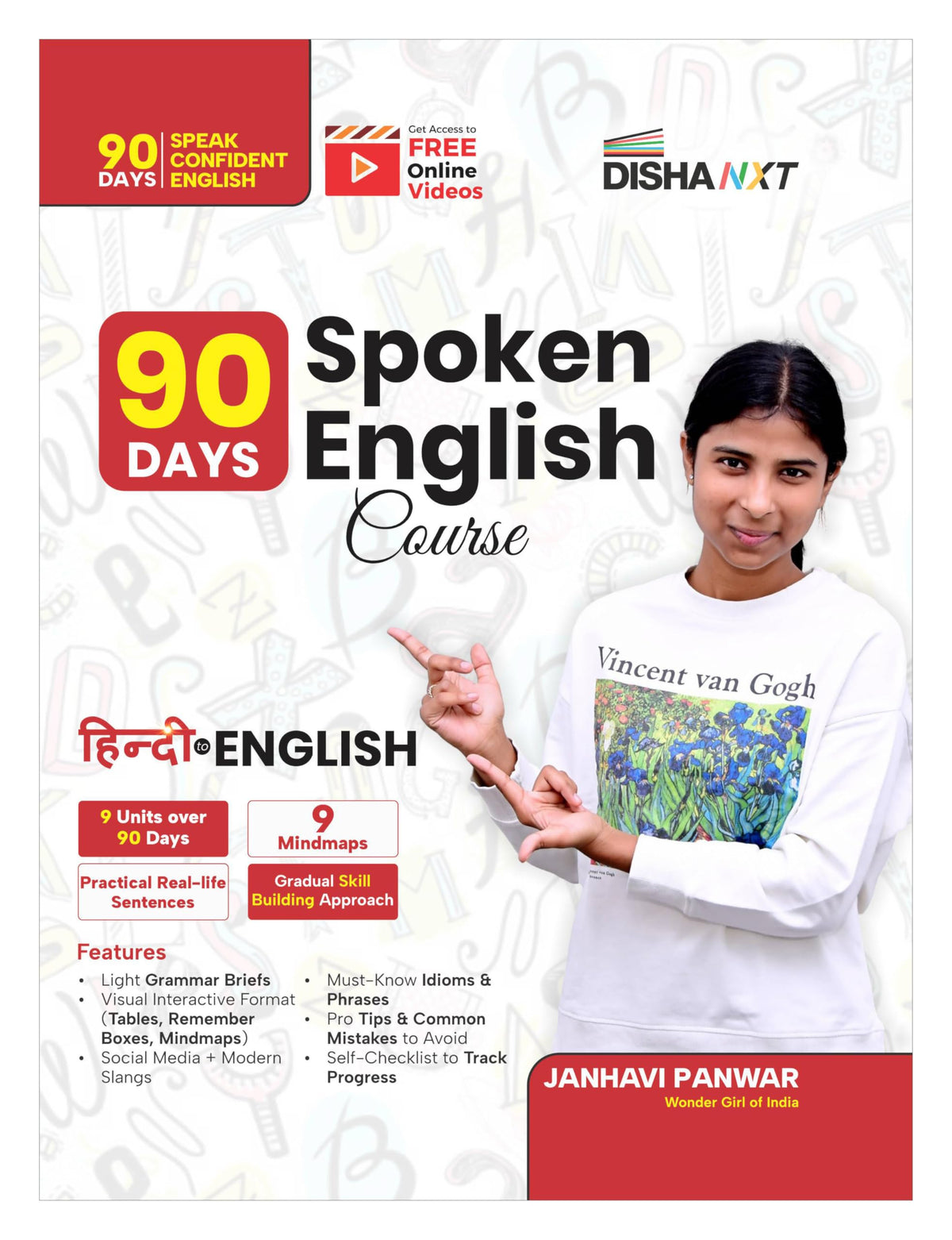 Disha 90 Days Spoken English Course | Speak Daily Use Confident English in just 90 Days | Grammar Br by India'S Wonder Girl Janhavi Parmar