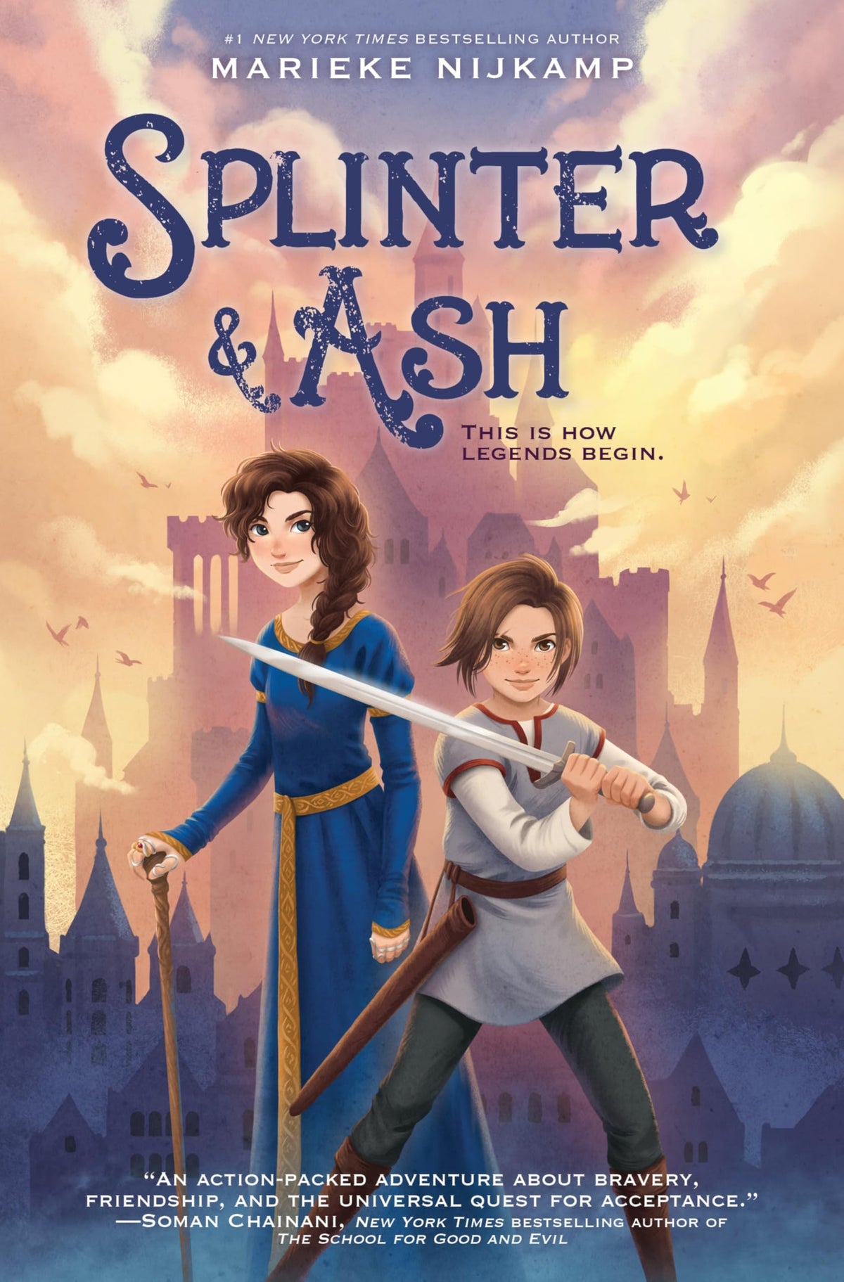 Splinter & Ash: A Middle Grade Fantasy About a Princess and Squire on a Dangerous Quest for Kids by Marieke Nijkamp