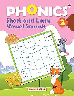 Phonics - Short and Long Vowel Sounds (Book - 2) by Maple Press
