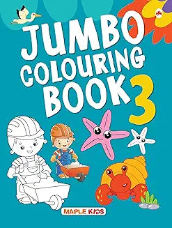 Jumbo Colouring Book-3 by Maple Press