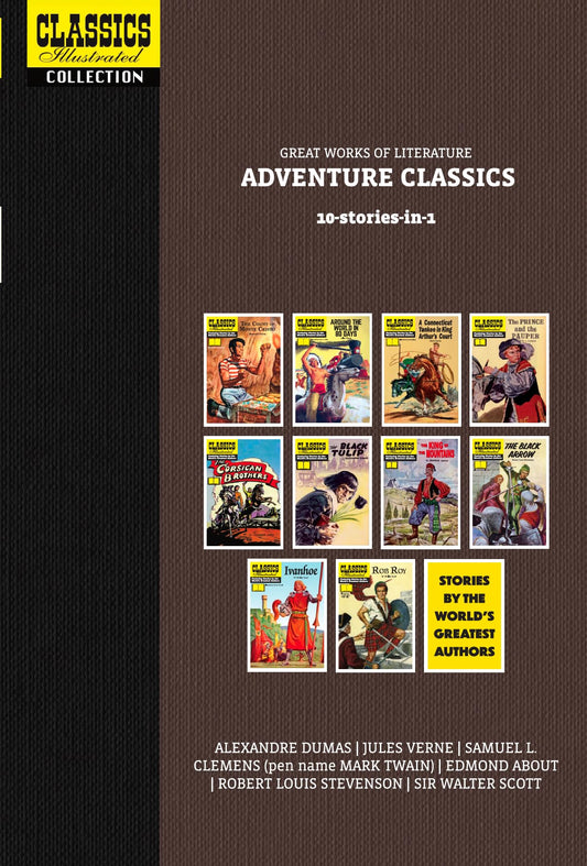 Classics Illustrated Omnibus Vol 1: Great Works of Literature: Adventure Classics (10-Comics-In-1) C by Alexandre Dumas, Jules, Verne, Sir Walter Scott, Etc) Various (mark Twain