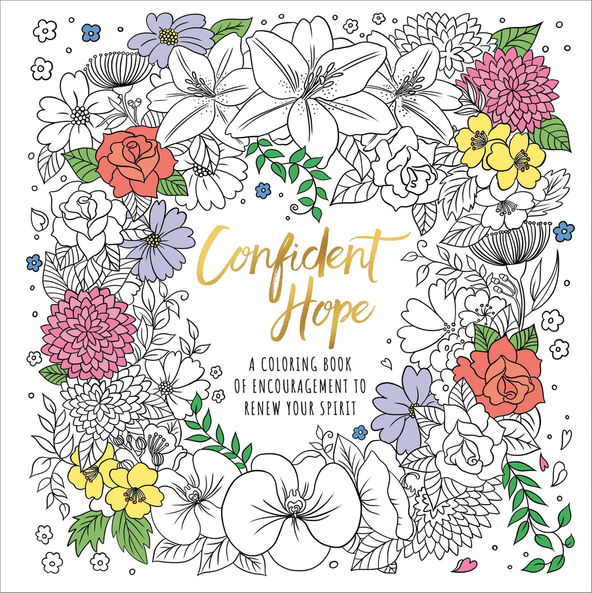 Confident Hope: A Coloring Book of Encouragement to Renew Your Spirit by Ink & Willow
