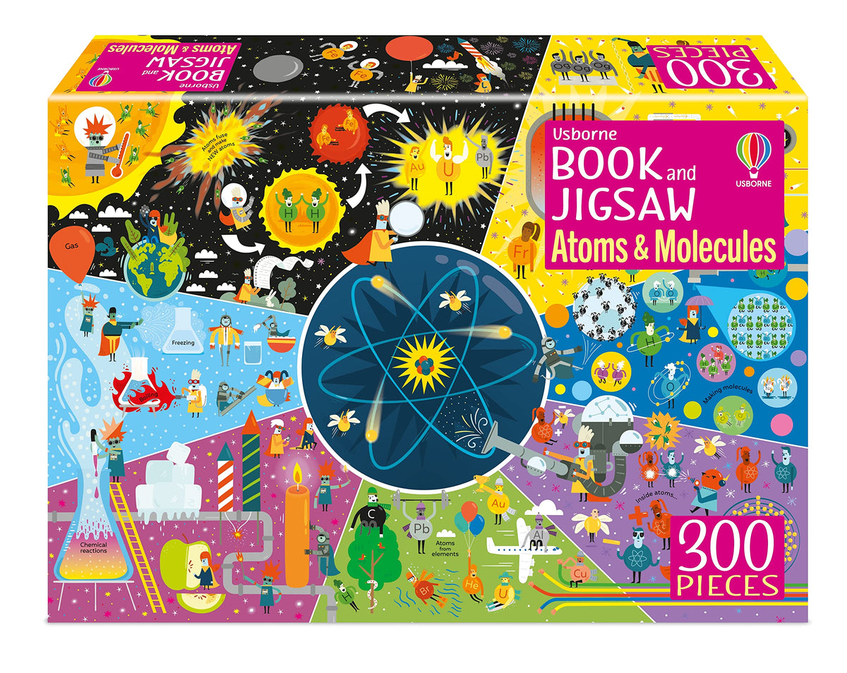 Usborne Book and Jigsaw Atoms and Molecules by Rosie Dickins And Shaw Nielsen