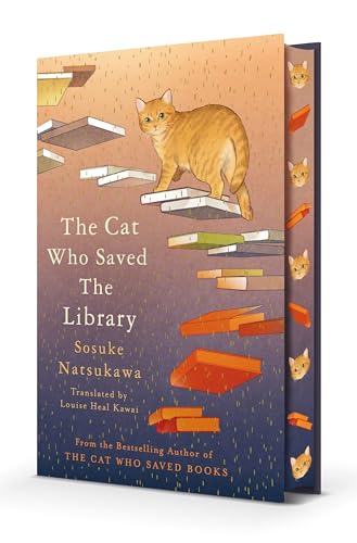 THE CAT WHO SAVED THE LIBRARY: SPRAYED EDGE EDITION