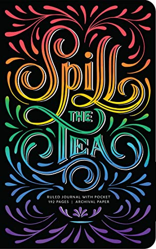 SPILL THE TEA HARDCOVER RULED JOURNAL