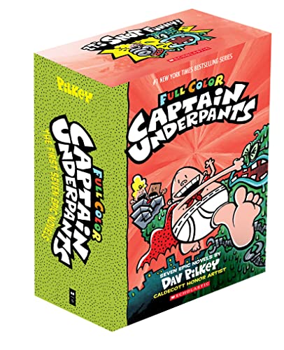 Captain Underpants Full Color Edition Box Of 7 Books