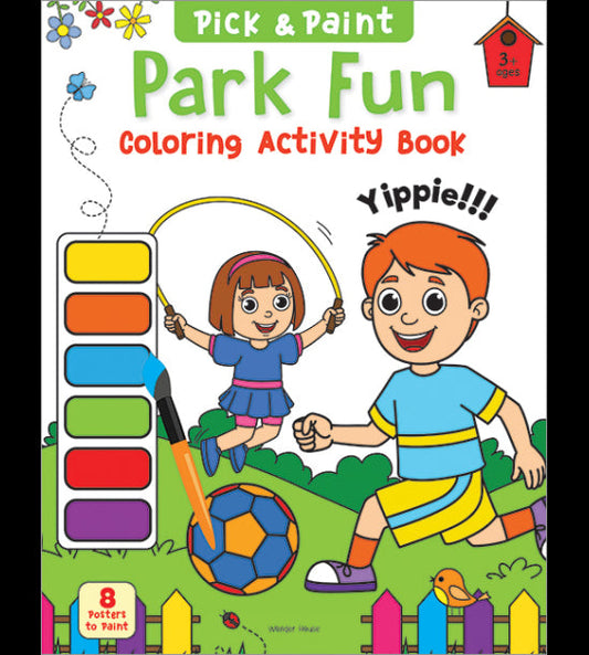 Pick and Paint Coloring Activity Book For Kids: Park fun