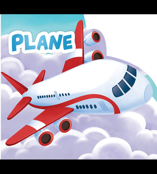 My First Shaped Board Book For Children: Transport - Airplane, Die-Cut Animals, Picture Book for Children